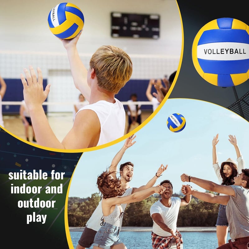Jerify 4 Pcs Sport Balls Set Official Size Athletic Balls Include Soccer, Football, Basketball, Volleyball for Indoor Outdoor Game Youth Adult Operation Christmas Ball Gifts - Image 5